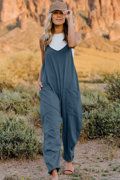 Effortless Vibe Sleeveless Jumpsuit with Pockets