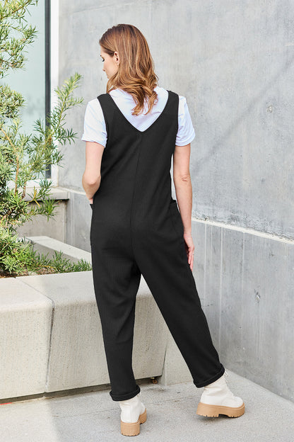 Sleek Essentials Sleeveless Straight Jumpsuit