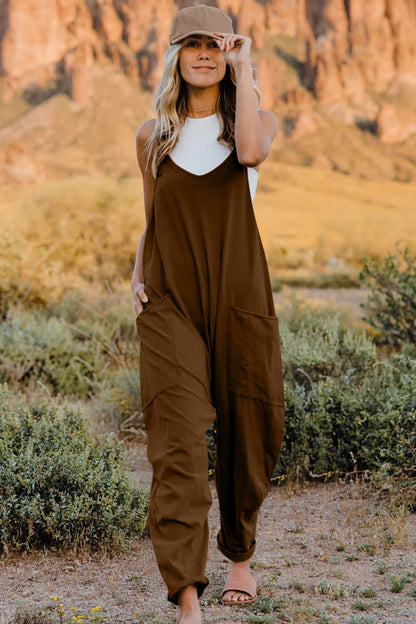 Effortless Vibe Sleeveless Jumpsuit with Pockets