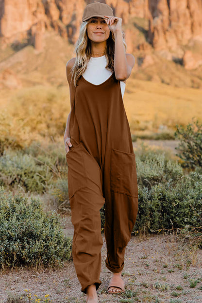 Effortless Vibe Sleeveless Jumpsuit with Pockets