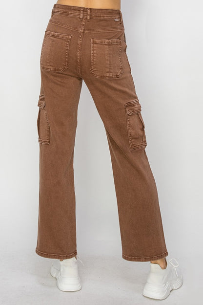 Urban Edge High-Rise Cargo Jeans