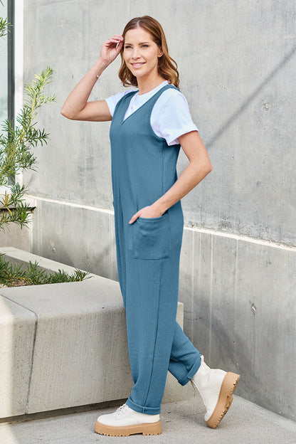 Sleek Essentials Sleeveless Straight Jumpsuit