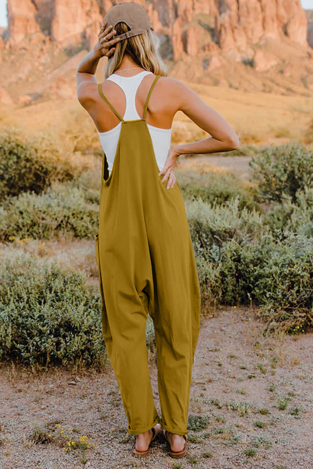 Effortless Vibe Sleeveless Jumpsuit with Pockets