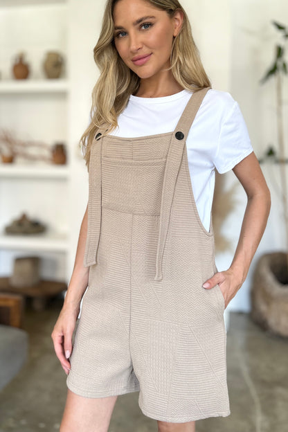 Classic Comfort Texture Sleeveless Romper