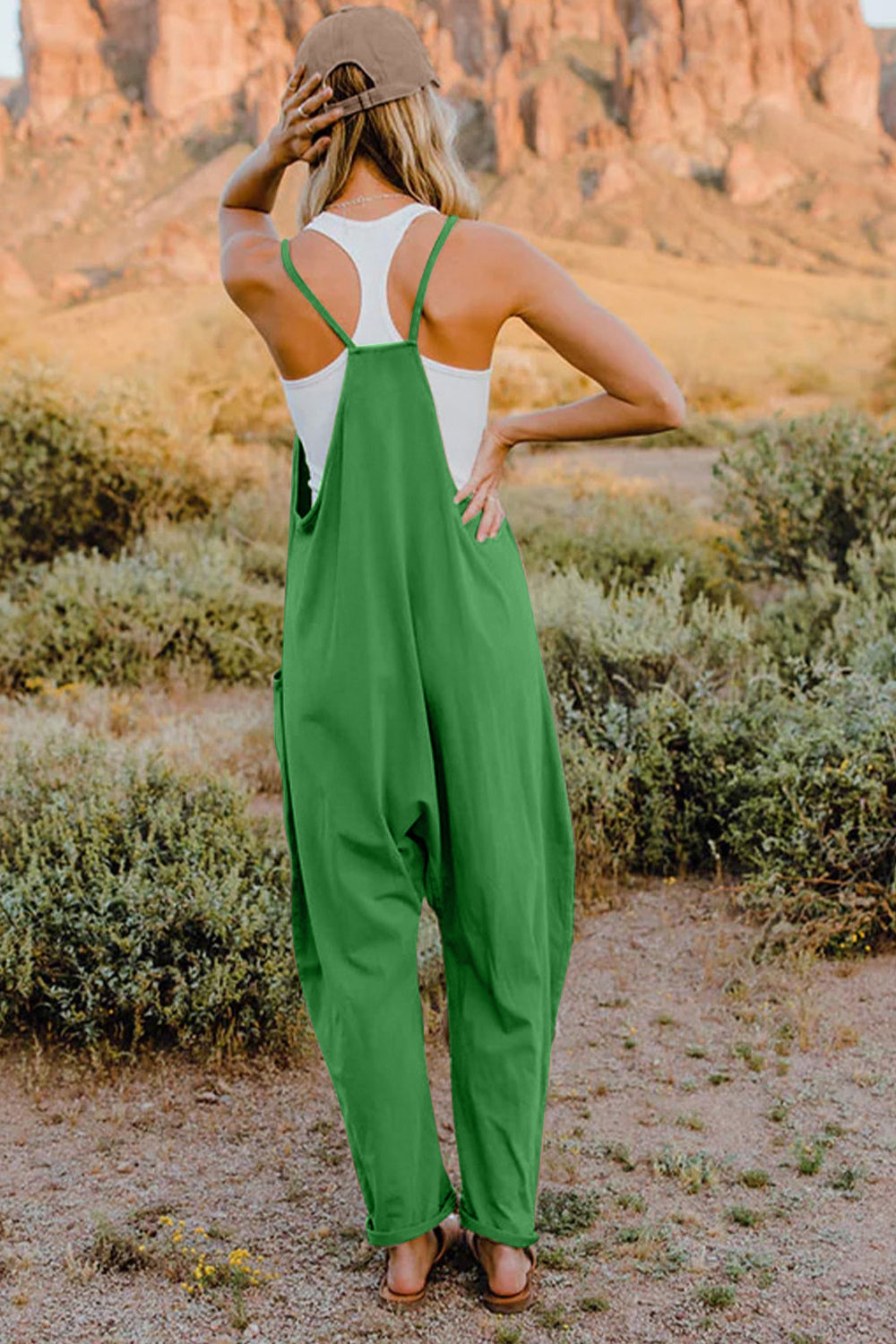 Effortless Vibe Sleeveless Jumpsuit with Pockets