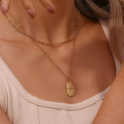 18K Gold-Plated Zodiac Pendant Necklace