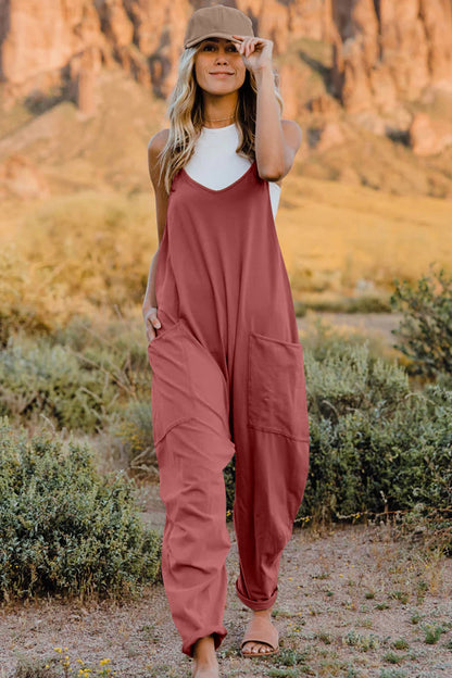 Effortless Vibe Sleeveless Jumpsuit with Pockets