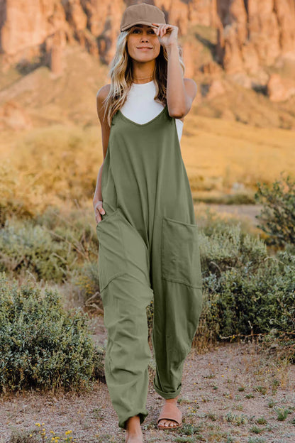 Effortless Vibe Sleeveless Jumpsuit with Pockets