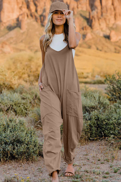 Effortless Vibe Sleeveless Jumpsuit with Pockets