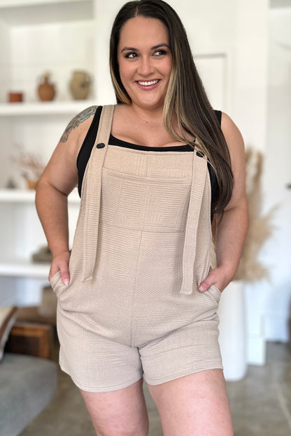 Classic Comfort Texture Sleeveless Romper