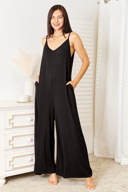 Modern Elegance Tied Wide Leg Jumpsuit