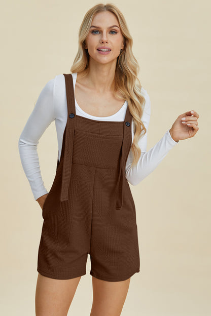 Classic Comfort Texture Sleeveless Romper